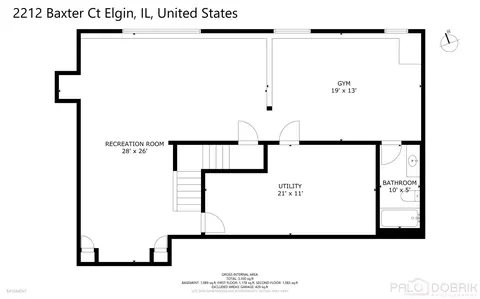 Floorplan - 2212 Baxter Ct, Elgin, IL 60123 photo 3 of 4