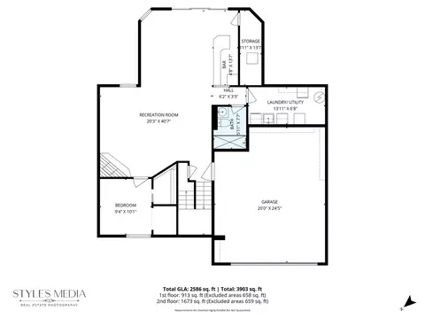 Floorplan - 1170 Lancaster Ct, Hoffman Estates, IL 60195 photo 2 of 2