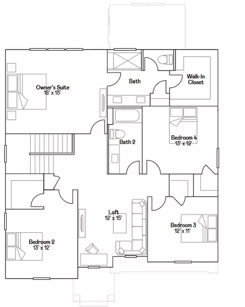 Floorplan - 14860 S Henebry Ln, Plainfield, IL 60544 photo 2 of 2