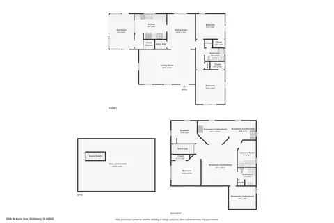 Floorplan - 3908 W Kane Ave, Mchenry, IL 60050 photo 1 of 1