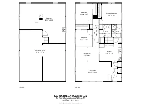 Floorplan - 17908 Lorenz Ave, Lansing, IL 60438 photo 1 of 3