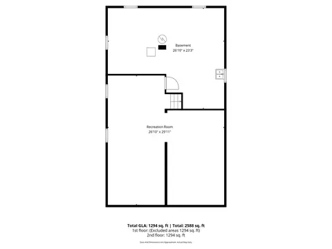 Floorplan - 17908 Lorenz Ave, Lansing, IL 60438 photo 3 of 3