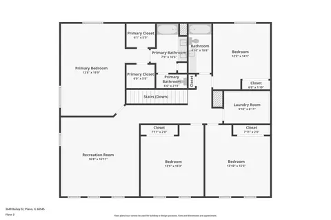 Floorplan - 3649 Bailey St, Plano, IL 60545 photo 2 of 3