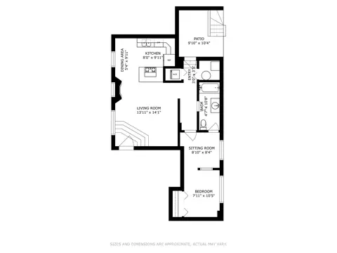 Floorplan - 2307 W Haddon Ave #A, Chicago, IL 60622 photo 1 of 1