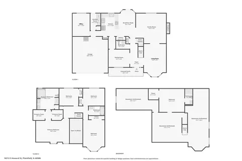 Floorplan - 16212 S Howard St, Plainfield, IL 60586 photo 1 of 1