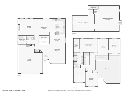 Floorplan - 2707 Cedar Breaks Ct, Plainfield, IL 60586 photo 1 of 1