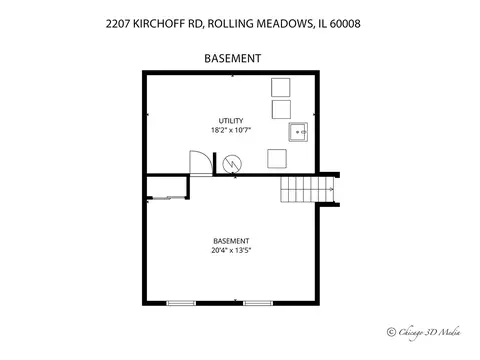 Floorplan - 2207 Kirchoff Rd, Rolling Meadows, IL 60008 photo 1 of 4