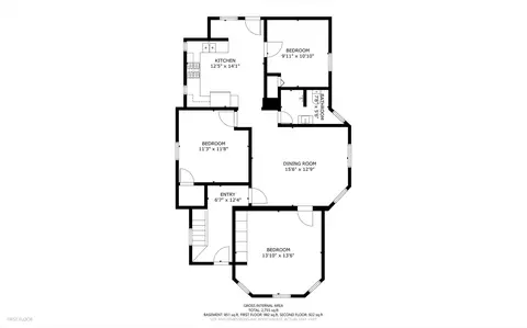 Floorplan - 1095-1097 E Merchant St, Kankakee, IL 60901 photo 2 of 4
