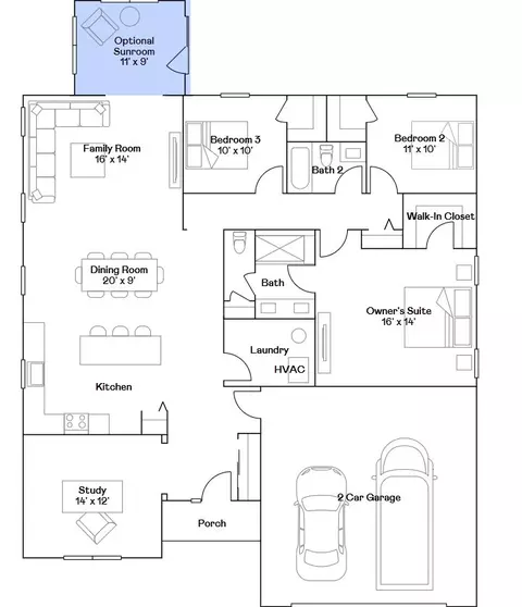 Floorplan - 429 Cottrell Ln, Aurora, IL 60506 photo 1 of 1