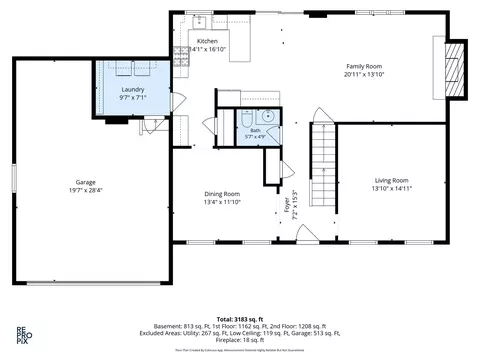 Floorplan - 1749 E Bailey Rd, Naperville, IL 60565 photo 1 of 3