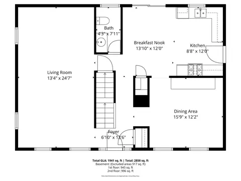 Floorplan - 1909 Cumberland Dr, Plainfield, IL 60586 photo 1 of 4