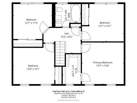 Floorplan - 1909 Cumberland Dr, Plainfield, IL 60586 photo 2 of 4
