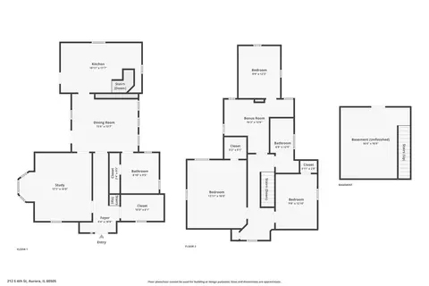 Floorplan - 212 S 4th St, Aurora, IL 60505 photo 1 of 1