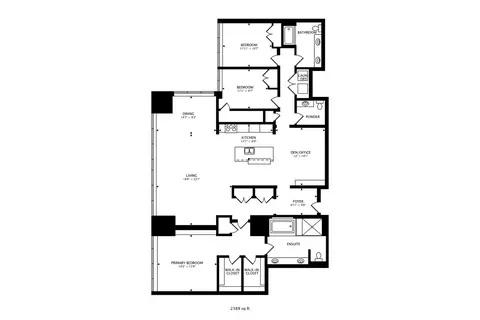 Floorplan - 363 E Wacker Dr #2506, Chicago, IL 60601 photo 1 of 1