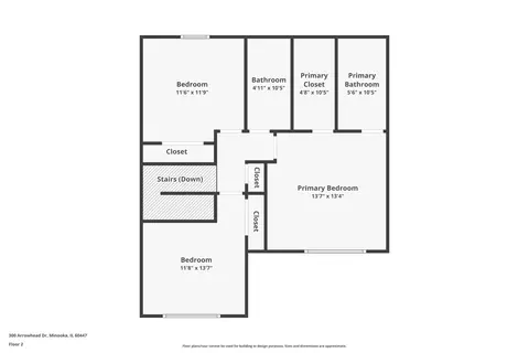 Floorplan - 300 Arrowhead Dr, Minooka, IL 60447 photo 2 of 4