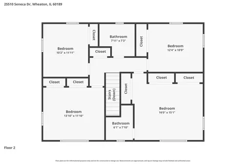 Floorplan - 2 S510 Seneca Dr, Wheaton, IL 60189 photo 4 of 4