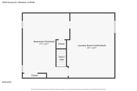 Floorplan - 2 S510 Seneca Dr, Wheaton, IL 60189 photo 1 of 4