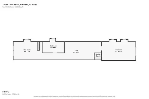 Floorplan - 15036 Durkee Rd, Harvard, IL 60033 photo 2 of 3