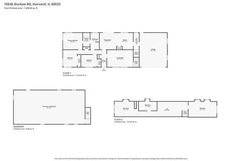 Floorplan - 15036 Durkee Rd, Harvard, IL 60033 photo 3 of 3