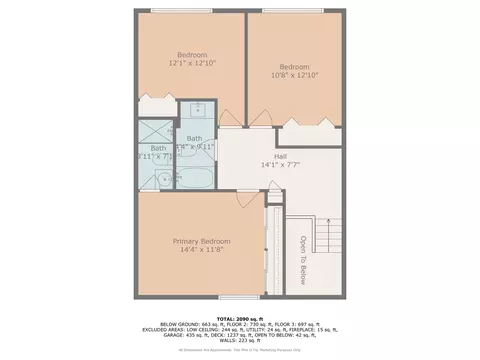 Floorplan - 3134 Maple Leaf Dr, Glenview, IL 60026 photo 3 of 4