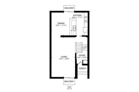 Floorplan - 1456 E Park Pl, Chicago, IL 60637 photo 3 of 4