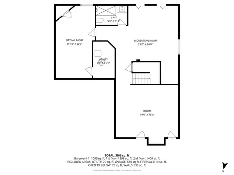Floorplan - 3641 Eldorado Rd, Elgin, IL 60124 photo 3 of 4