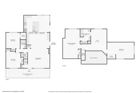 Floorplan - 1320 N Harrison St, Algonquin, IL 60102 photo 3 of 3