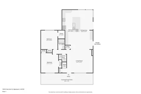 Floorplan - 1320 N Harrison St, Algonquin, IL 60102 photo 1 of 3