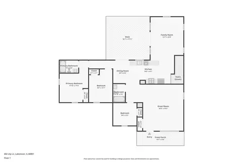 Floorplan - 402 Lily Ln, Lakemoor, IL 60051 photo 2 of 2