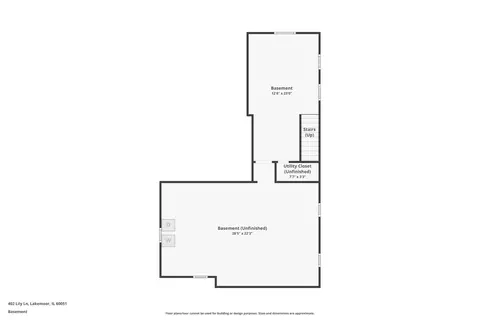Floorplan - 402 Lily Ln, Lakemoor, IL 60051 photo 1 of 2