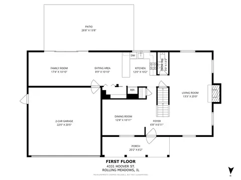 Floorplan - 4331 Hoover St, Rolling Meadows, IL 60008 photo 1 of 3