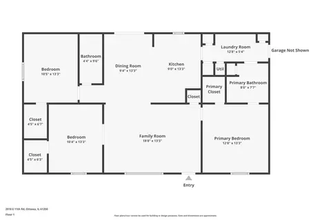 Floorplan - 2910 E 11th Rd, Ottawa, IL 61350 photo 1 of 1