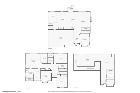 Floorplan - 1849 Amarillo Blvd, Elgin, IL 60124 photo 4 of 4