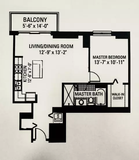 Floorplan - 41 E 8th St #1805, Chicago, IL 60605 photo 1 of 1