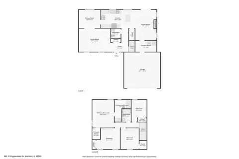 Floorplan - 965 S Chippendale Dr, Bartlett, IL 60103 photo 3 of 3
