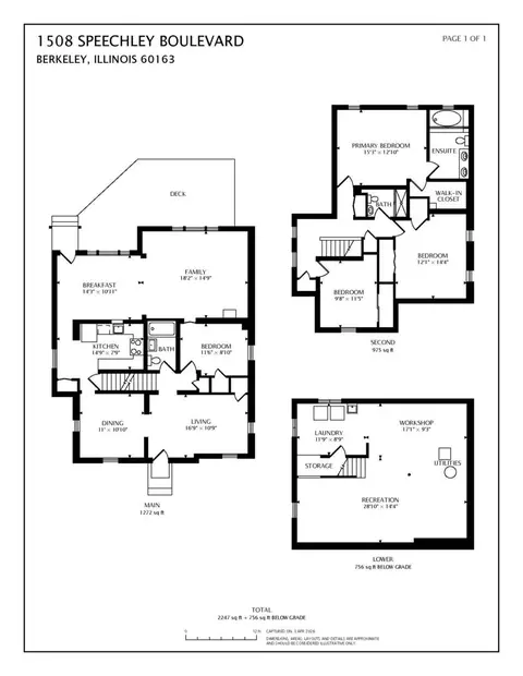 Floorplan - 1508 Speechley Blvd, Berkeley, IL 60163 photo 1 of 1
