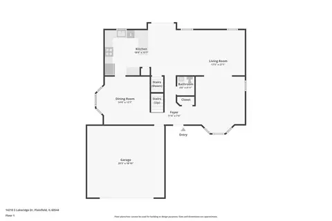 Floorplan - 14210 S Lakeridge Dr, Plainfield, IL 60544 photo 1 of 4