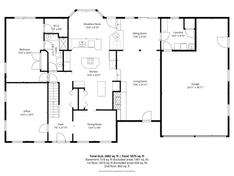 Floorplan - 105 Thrush Ln, Naperville, IL 60540 photo 1 of 4