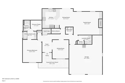 Floorplan - 1041 Lakeview Dr, Morris, IL 60450 photo 1 of 4