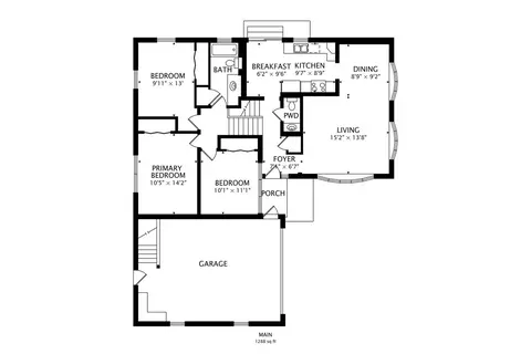 Floorplan - 1976 Robert St, Aurora, IL 60506 photo 1 of 3