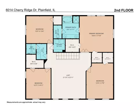 Floorplan - 6014 Cherry Ridge Dr, Plainfield, IL 60586 photo 2 of 3
