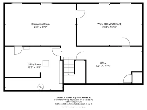 Floorplan - 1205 E Bonner Rd, Wauconda, IL 60084 photo 3 of 4