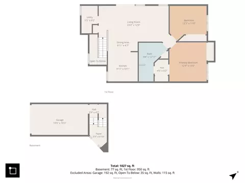 Floorplan - 943 Ridgefield Ln #4, Wheeling, IL 60090 photo 2 of 3