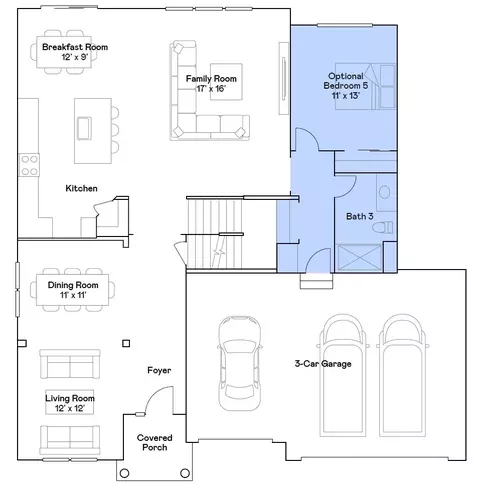 Floorplan - 1847 Diamond Dr, Elgin, IL 60124 photo 1 of 2