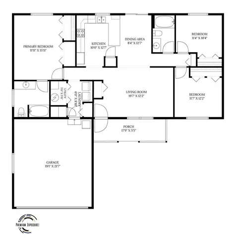 Floorplan - 406 E Beardsley Ave, Champaign, IL 61820 photo 1 of 1