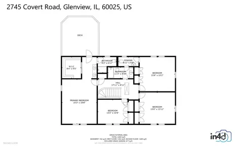 Floorplan - 2745 Covert Rd, Glenview, IL 60025 photo 3 of 4