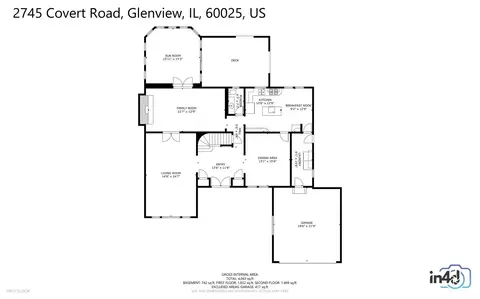 Floorplan - 2745 Covert Rd, Glenview, IL 60025 photo 2 of 4