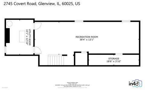 Floorplan - 2745 Covert Rd, Glenview, IL 60025 photo 4 of 4