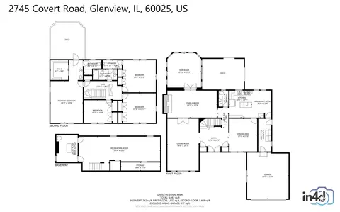 Floorplan - 2745 Covert Rd, Glenview, IL 60025 photo 1 of 4