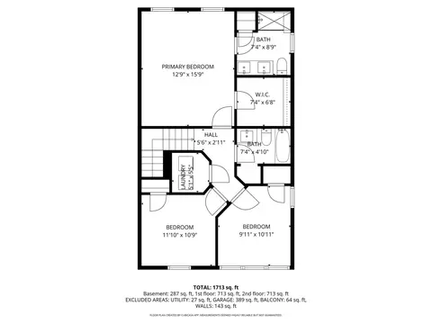 Floorplan - 72 Nicholas Dr E, Des Plaines, IL 60016 photo 2 of 4